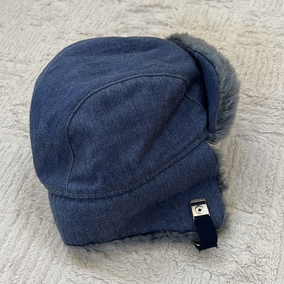 United Hatters, Cap, and Millinery Workers vintage denim trapper hat, X-Large - Picture 14 of 16